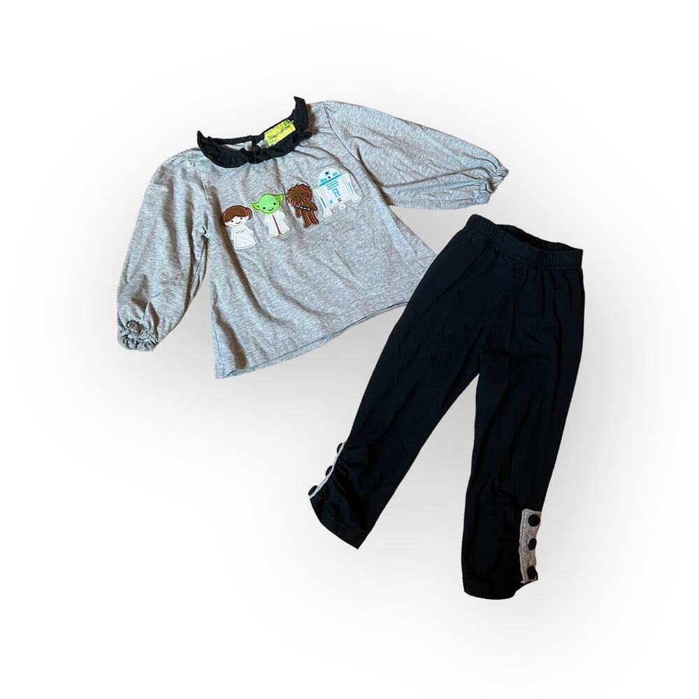 Sweet Larose Smocks Star Wars Appliqué Girls Set